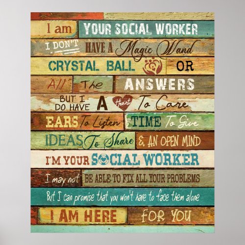  I Am Your Social Worker Motivational Poster