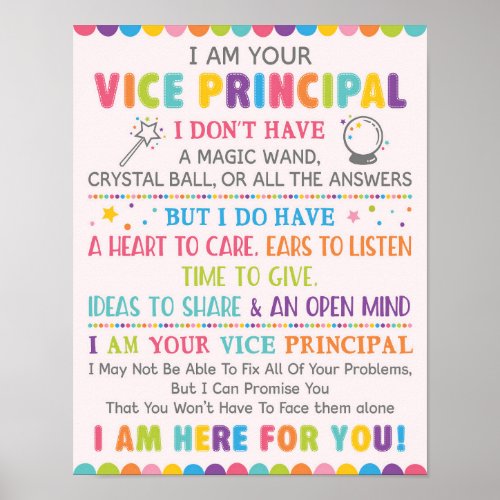 I Am Your Vise Principal Poster