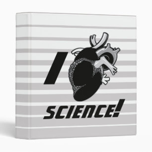 I (Anatomical Heart) Science 3 Ring Binder