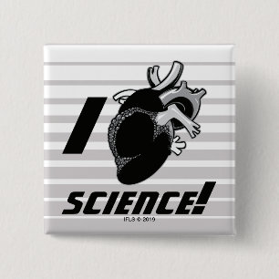 I (Anatomical Heart) Science Button
