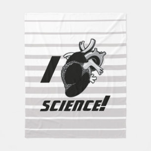 I (Anatomical Heart) Science Fleece Blanket