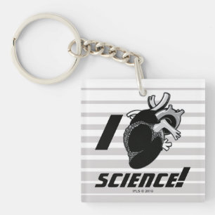 I (Anatomical Heart) Science Keychain