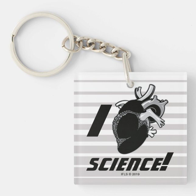 I (Anatomical Heart) Science Keychain (Front)