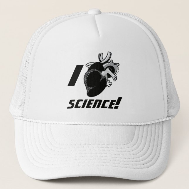 I (Anatomical Heart) Science Trucker Hat (Front)