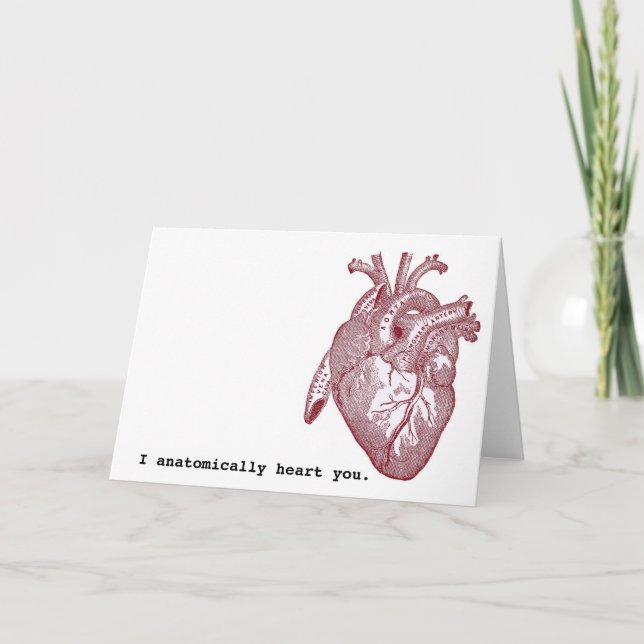 I anatomically heart you holiday card (Front)
