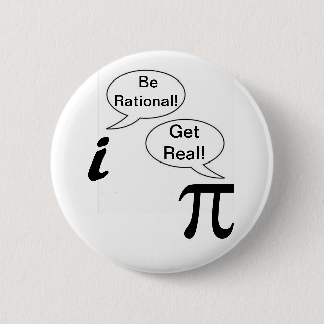 I and Pie Pinback Button (Front)