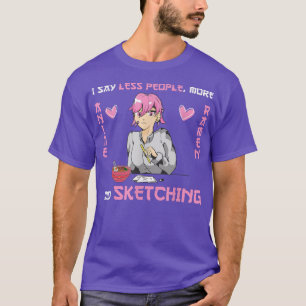 I anime Ramen and sketching Anime merch  T-Shirt
