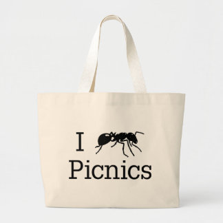 I Ant Picnics Large Tote Bag