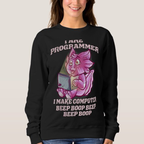 I Are Programmer Introvert It Nerd Axolotl Softwar Sweatshirt