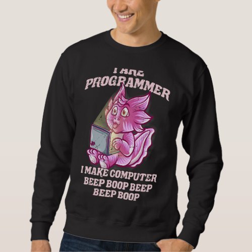 I Are Programmer Introvert It Nerd Axolotl Softwar Sweatshirt