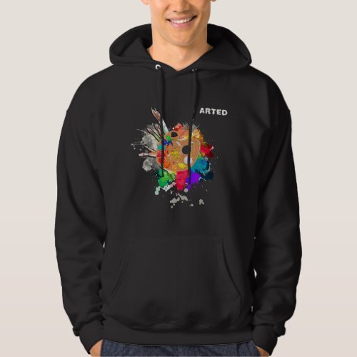 I Arted Funny Artist Cool Graphic Palette Paints B Hoodie