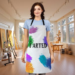 I Arted Funny Painting Artist Art Apron<br><div class="desc">This design may be personalized by choosing the customize option to add text or make other changes. If this product has the option to transfer the design to another item, please make sure to adjust the design to fit if needed. Contact me at colorflowcreations@gmail.com if you wish to have this...</div>