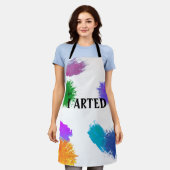 I Arted Funny Painting Artist Art Apron (Worn)