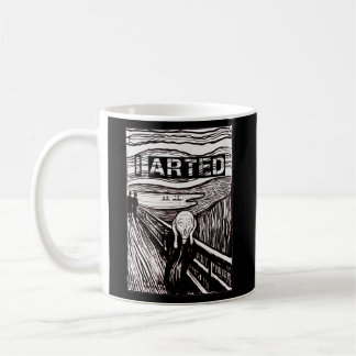 I Arted Teachers Painter The Scream Coffee Mug