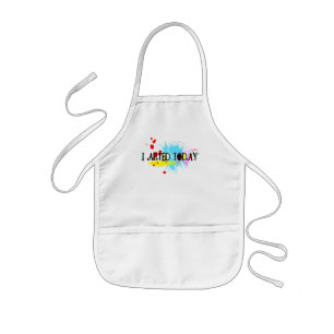 I Arted Today Funny Pun Kids' Apron