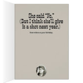 “I Asked Annie Oakley” Wild-West Birthday Card (Inside (Right))