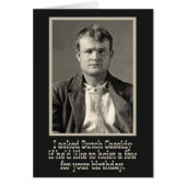 “I Asked Butch Cassidy” Wild-West Birthday Card (Front)