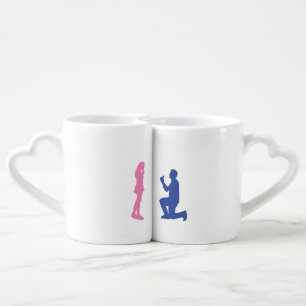 I asked her & I said yes Engaged Nesting Mug Set