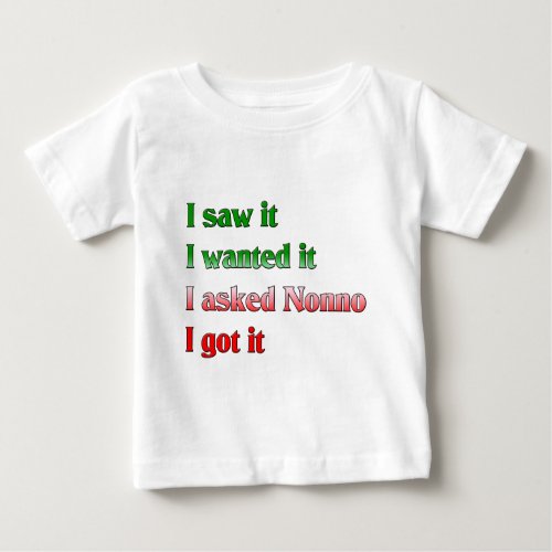 I Asked Nonno Baby T_Shirt