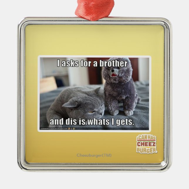 I asks for a brother metal ornament (Front)