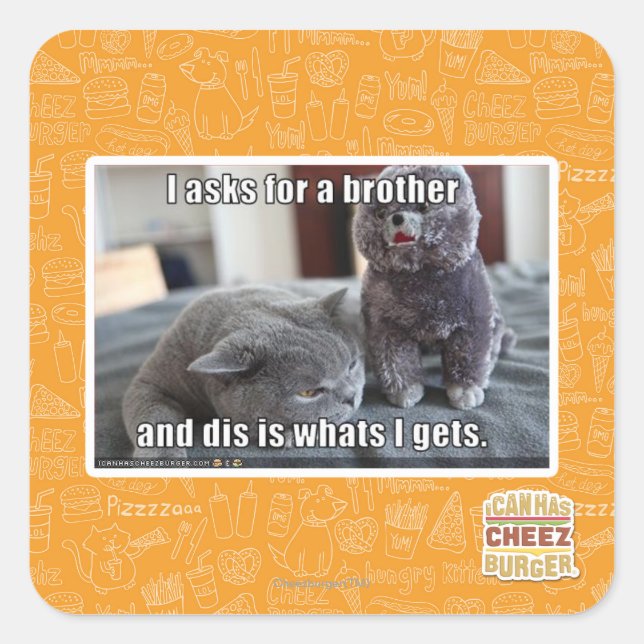 I asks for a brother square sticker (Front)