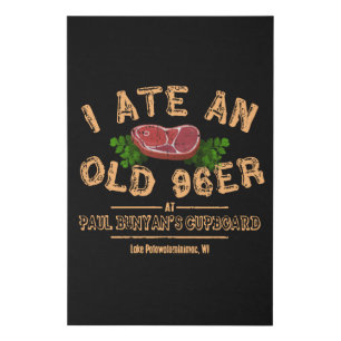I Ate An Old 96er Faux Canvas Print