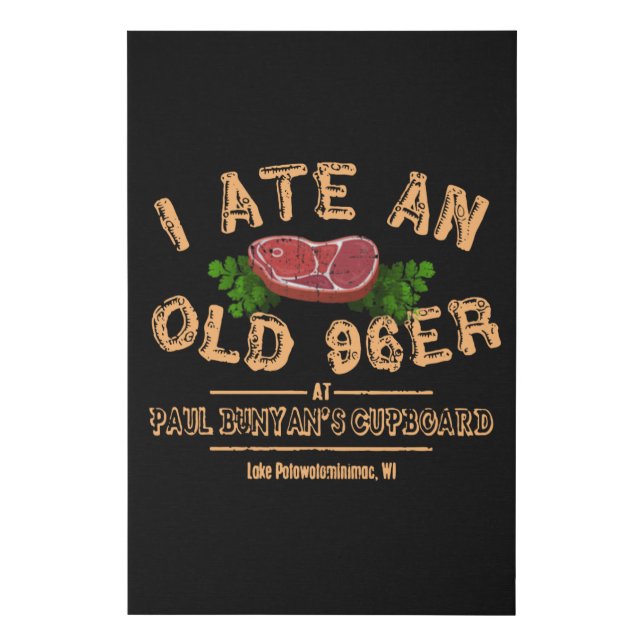 I Ate An Old 96er Faux Canvas Print (Front)