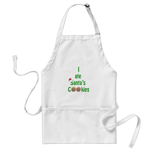I ate Santa's Cookies Adult Apron (Front)