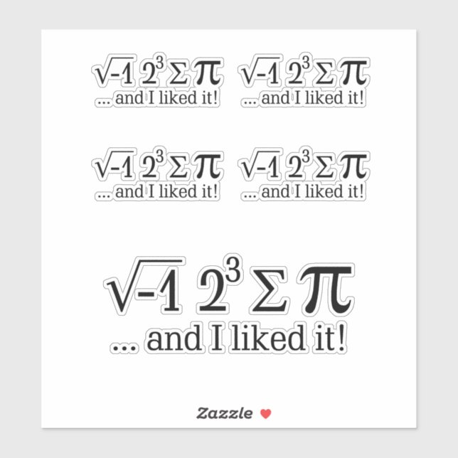 I ate some pie and I liked it Sticker (Sheet)