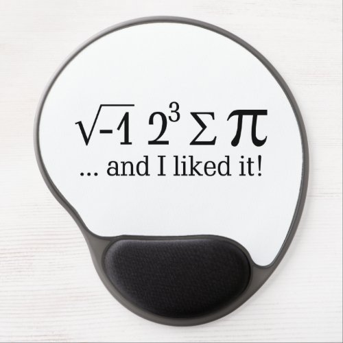 I ate some pie and I liked it Typography Gel Mouse Pad