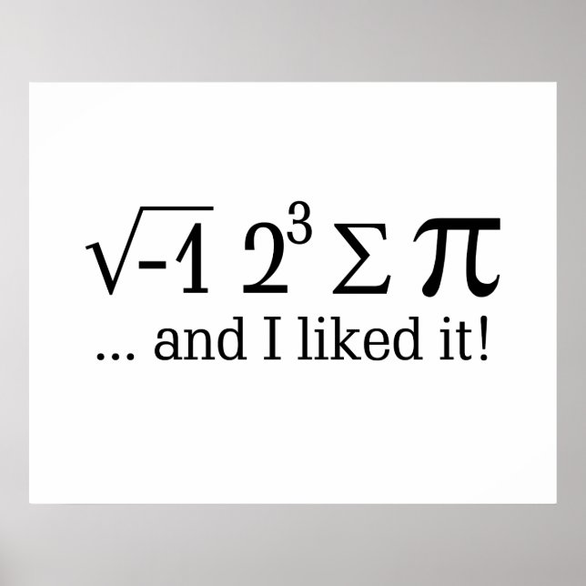 I ate some pie and I liked it Typography Poster (Front)