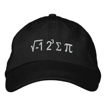 I Ate Some Pie And It Was Delicious Embroidered Baseball Cap by Ricaso_Graphics at Zazzle