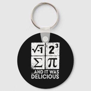 I Ate Some Pie And It Was Delicious Funny Pi Day M Keychain