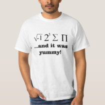 I ate some pie nerdy math t-shirt