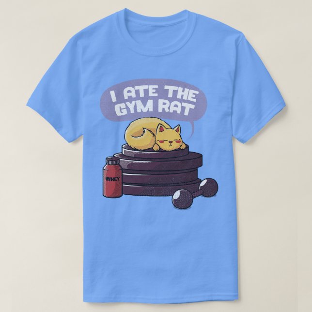 I ate the gym rat black by Tobe Fonseca T-Shirt (Design Front)