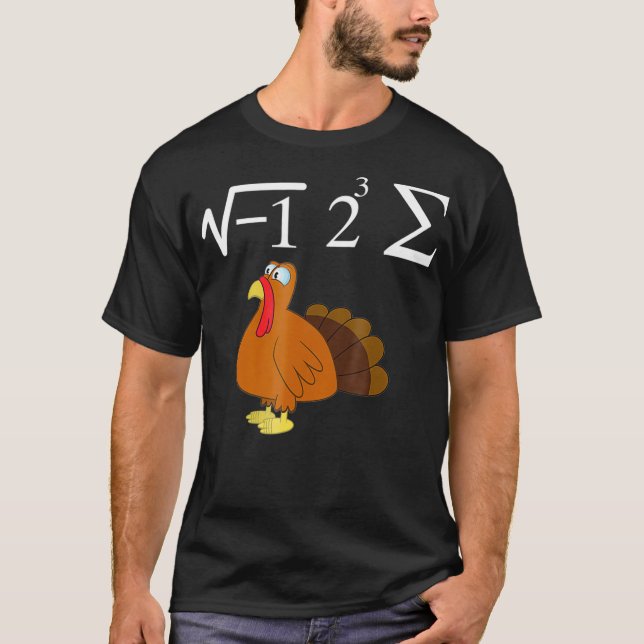 I Ate the Whole Turkey Funny Thanksgiving Math T S T-Shirt (Front)