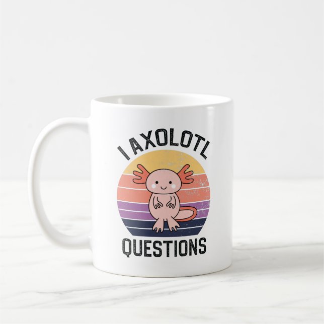 I Axolotl Questions Coffee Mug (Left)