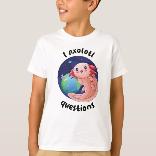 I axolotl questions _ cream on light colors T_Shirt