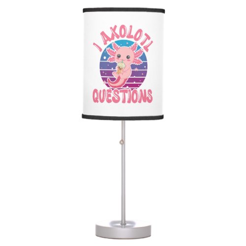 I Axolotl Questions Funny Table Lamp