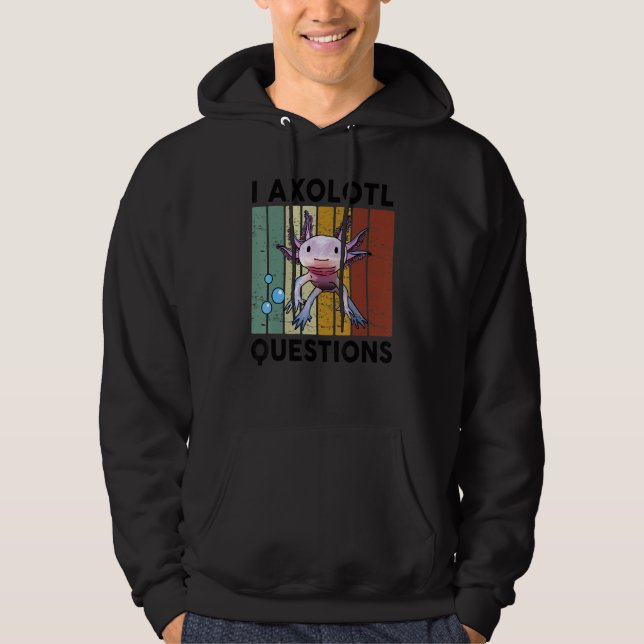 I Axolotl Questions  Kids Youth Cute Costume Axolo Hoodie (Front)