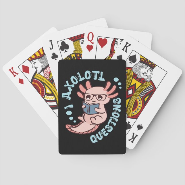I Axolotl Questions Poker Cards (Back)