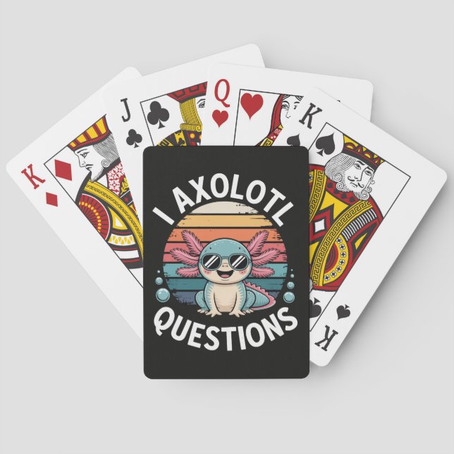 I Axolotl Questions Poker Cards (Back)
