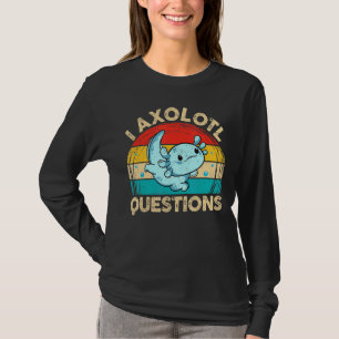 I Axolotl Questions Retro Cute Axolotl Kids Boys T-Shirt