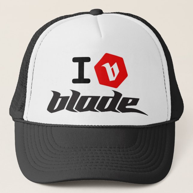 I B  blade kite Trucker Hat (Front)