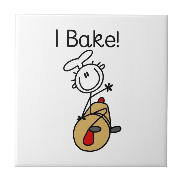 I Bake Ceramic Tile (Front)