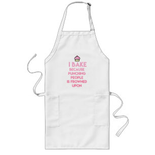 I bake! Funny Baking Quote Long Apron