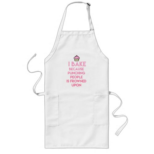 I bake Funny Baking Quote Long Apron