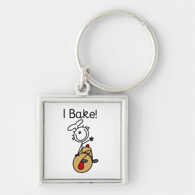 I Bake Keychain (Front)