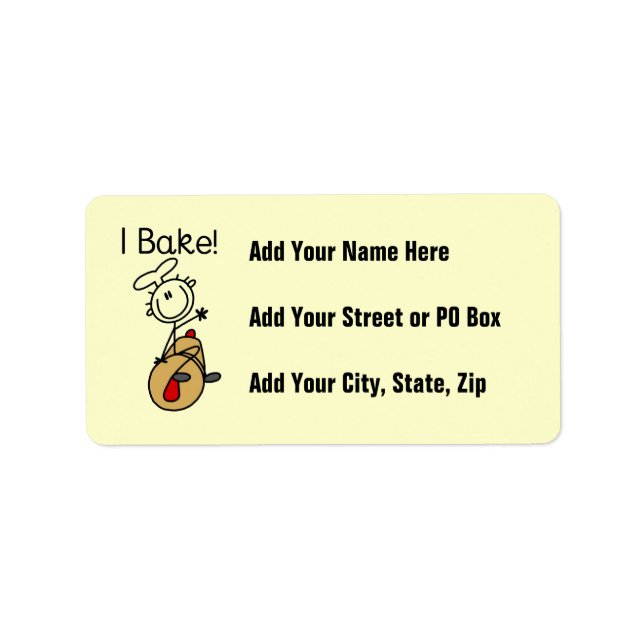 I Bake Label (Front)