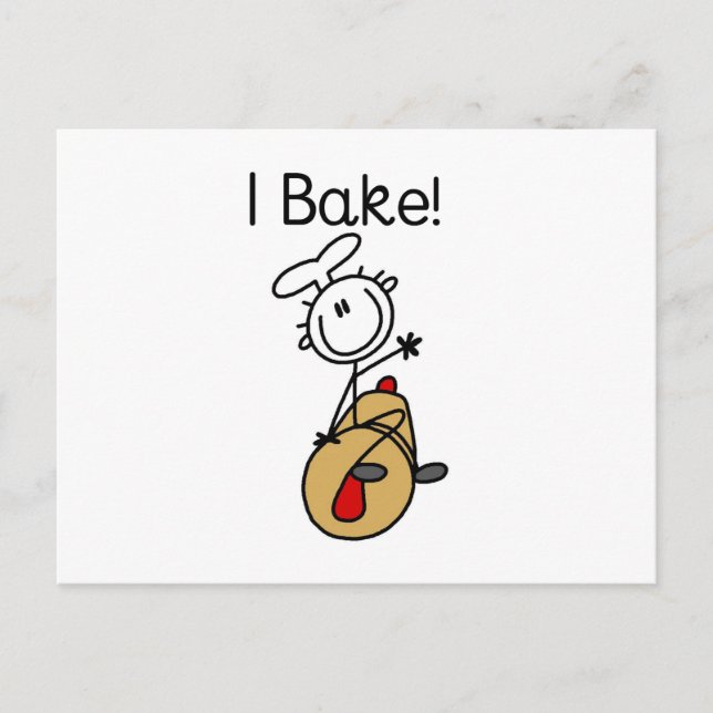 I Bake Postcard (Front)